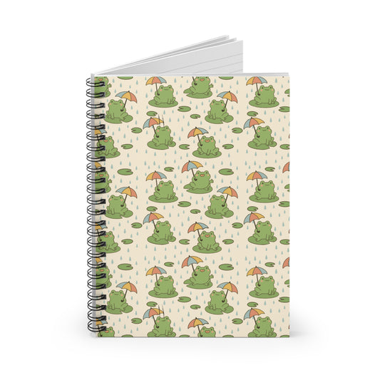 Frogs love rain — Ruled Lined Journal for Kids & Students