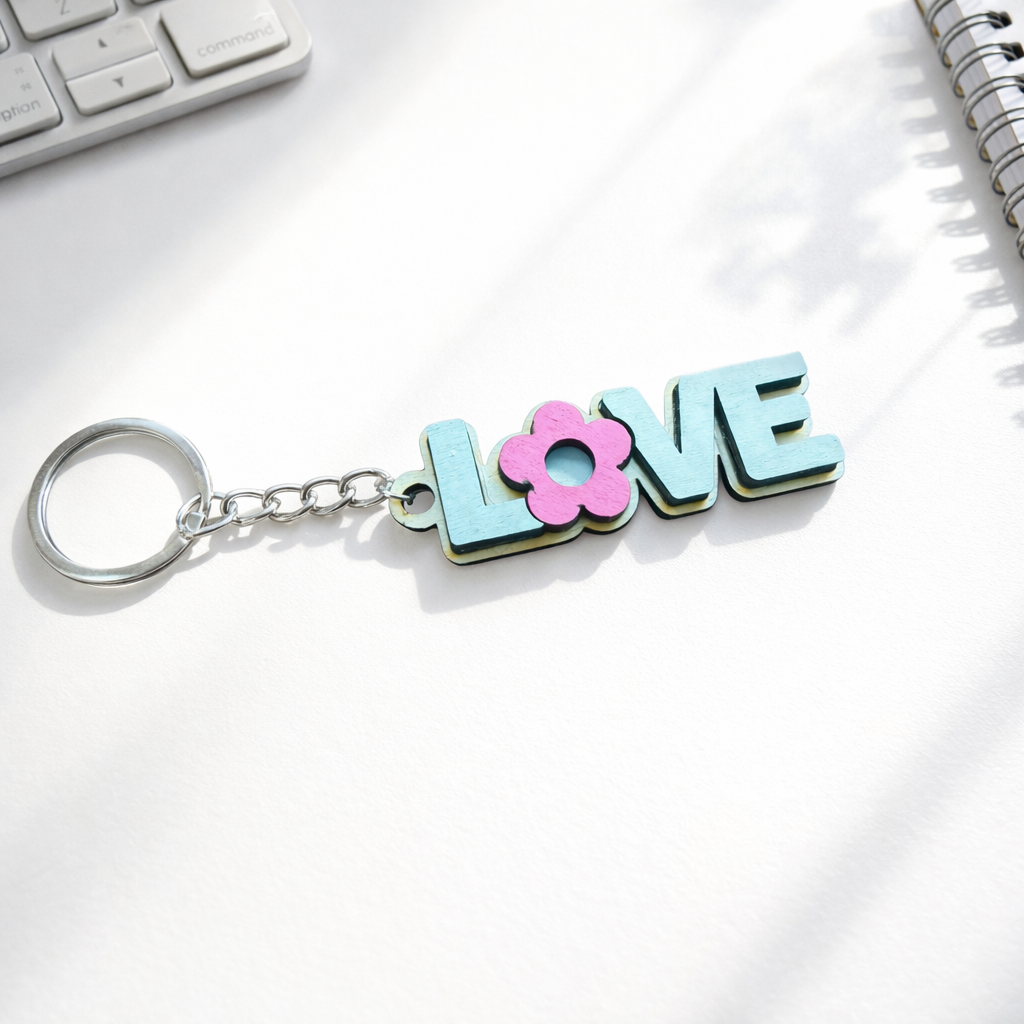 Love in Full Bloom Keychain
