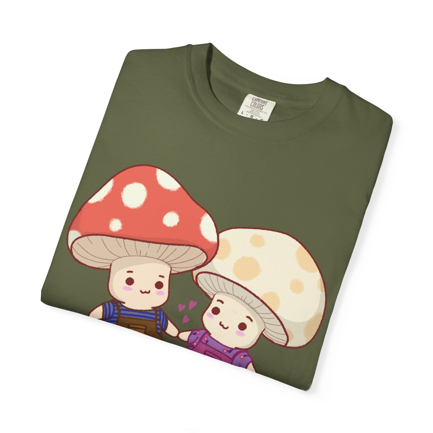 Cute Mushroom Couple T-Shirt — Kawaii Mushroom Friends Tee
