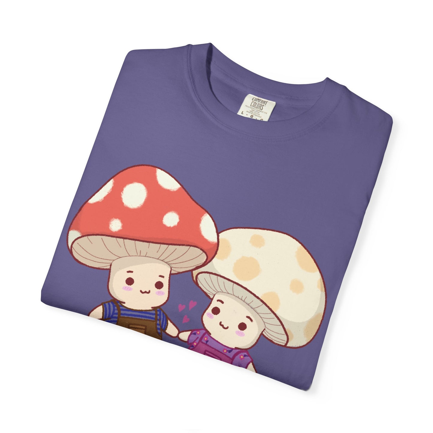 Cute Mushroom Couple T-Shirt — Kawaii Mushroom Friends Tee