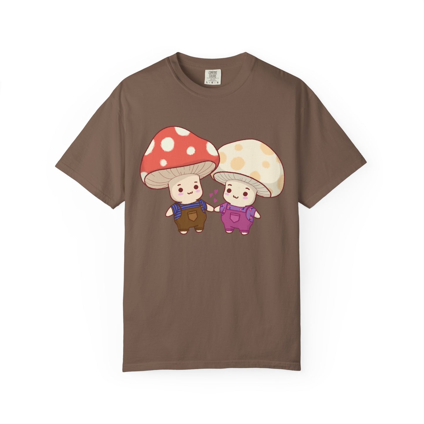 Cute Mushroom Couple T-Shirt — Kawaii Mushroom Friends Tee