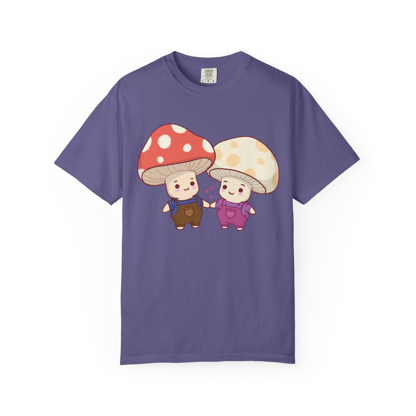 Cute Mushroom Couple T-Shirt — Kawaii Mushroom Friends Tee