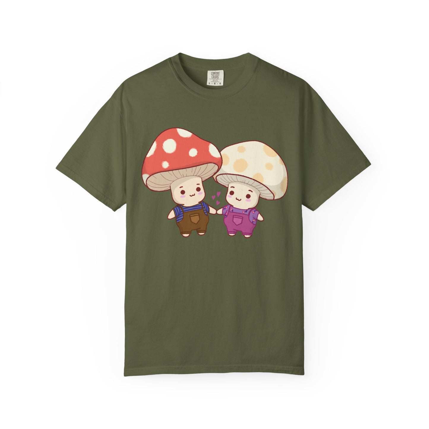 Cute Mushroom Couple T-Shirt — Kawaii Mushroom Friends Tee