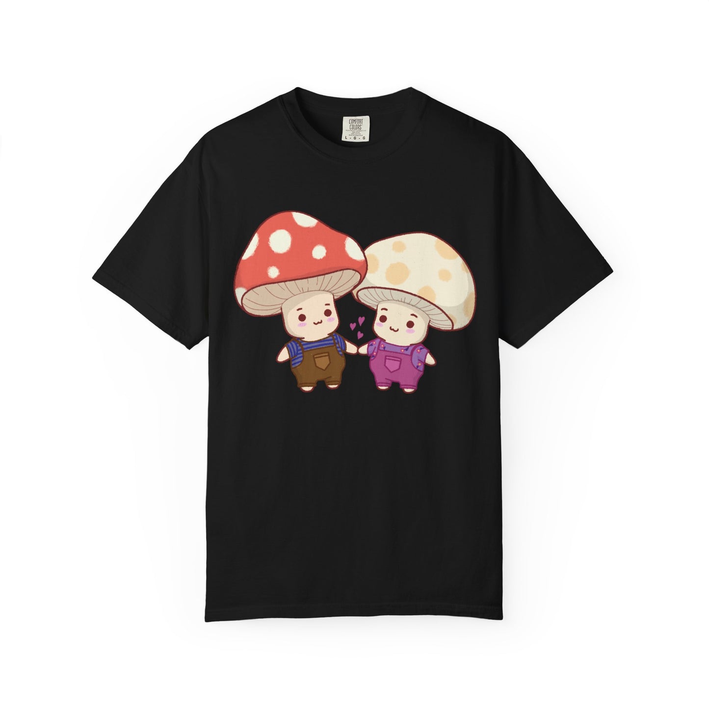 Cute Mushroom Couple T-Shirt — Kawaii Mushroom Friends Tee