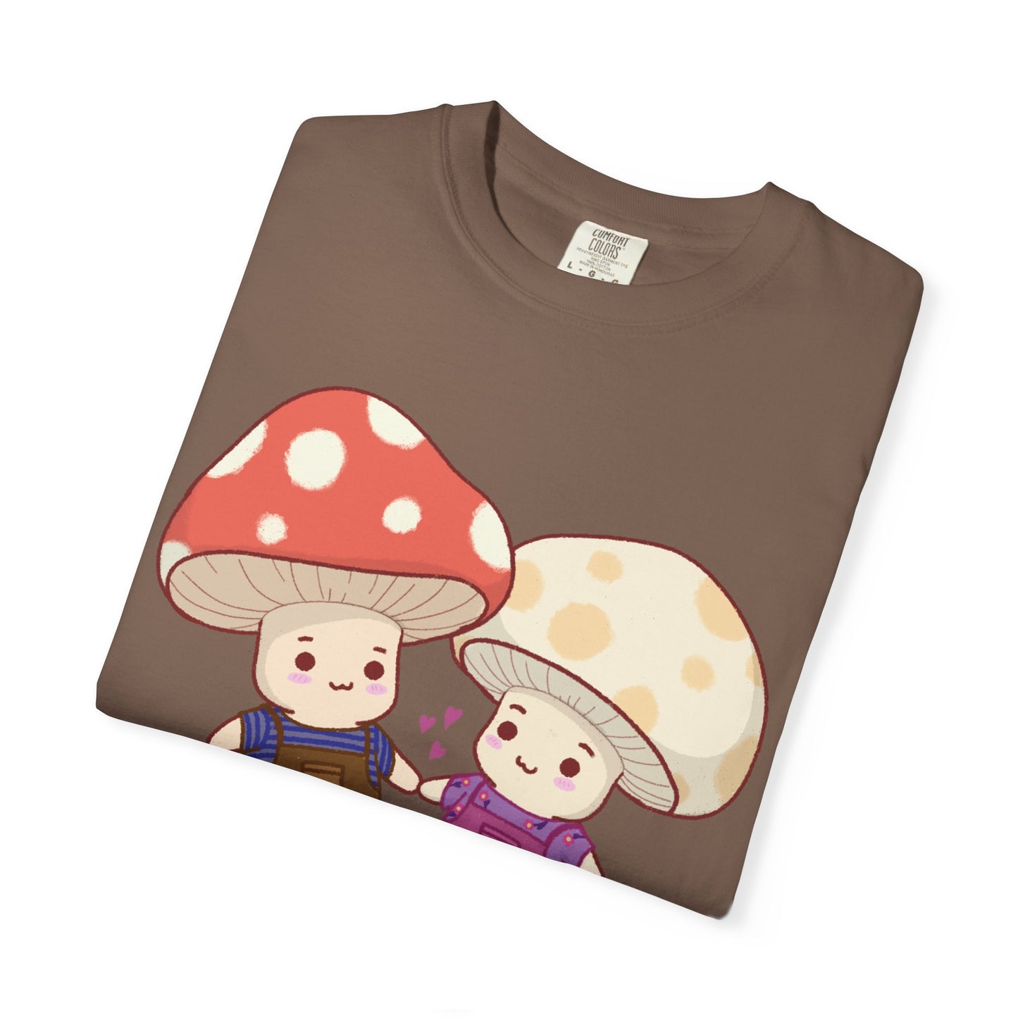 Cute Mushroom Couple T-Shirt — Kawaii Mushroom Friends Tee