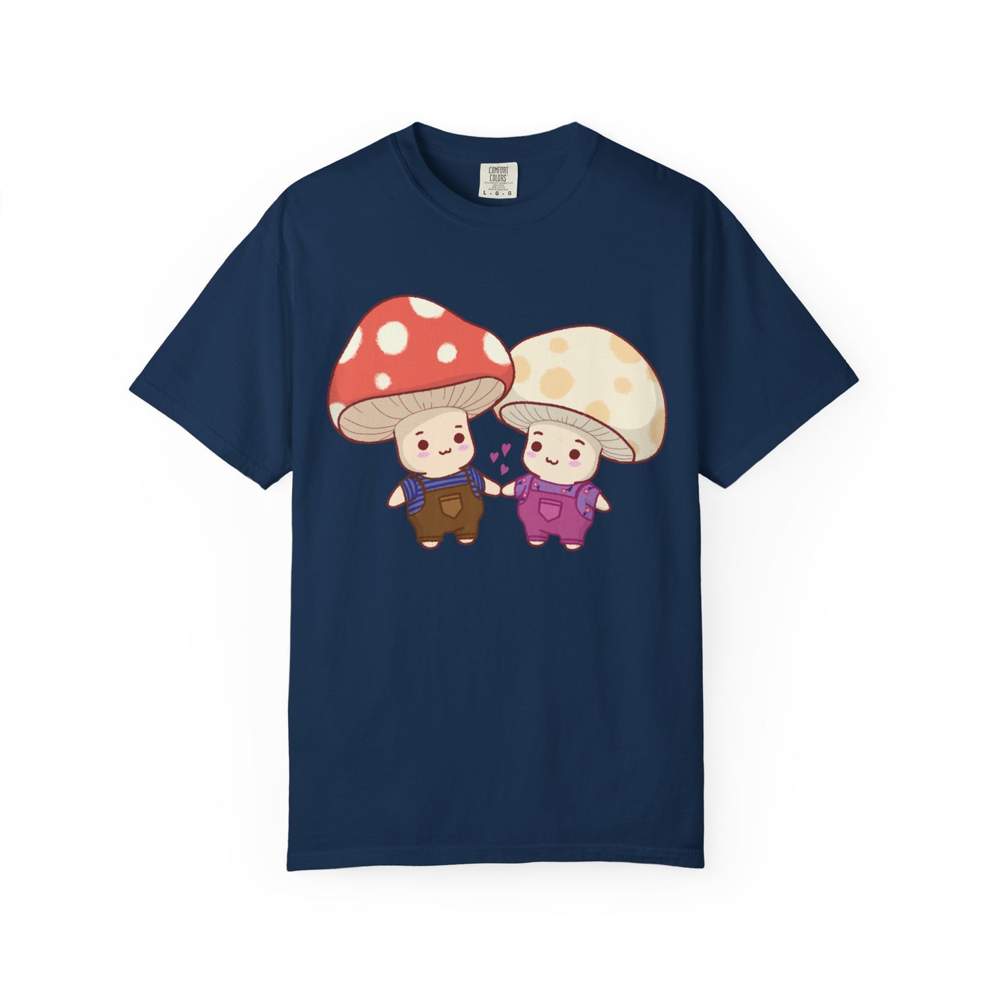 Cute Mushroom Couple T-Shirt — Kawaii Mushroom Friends Tee