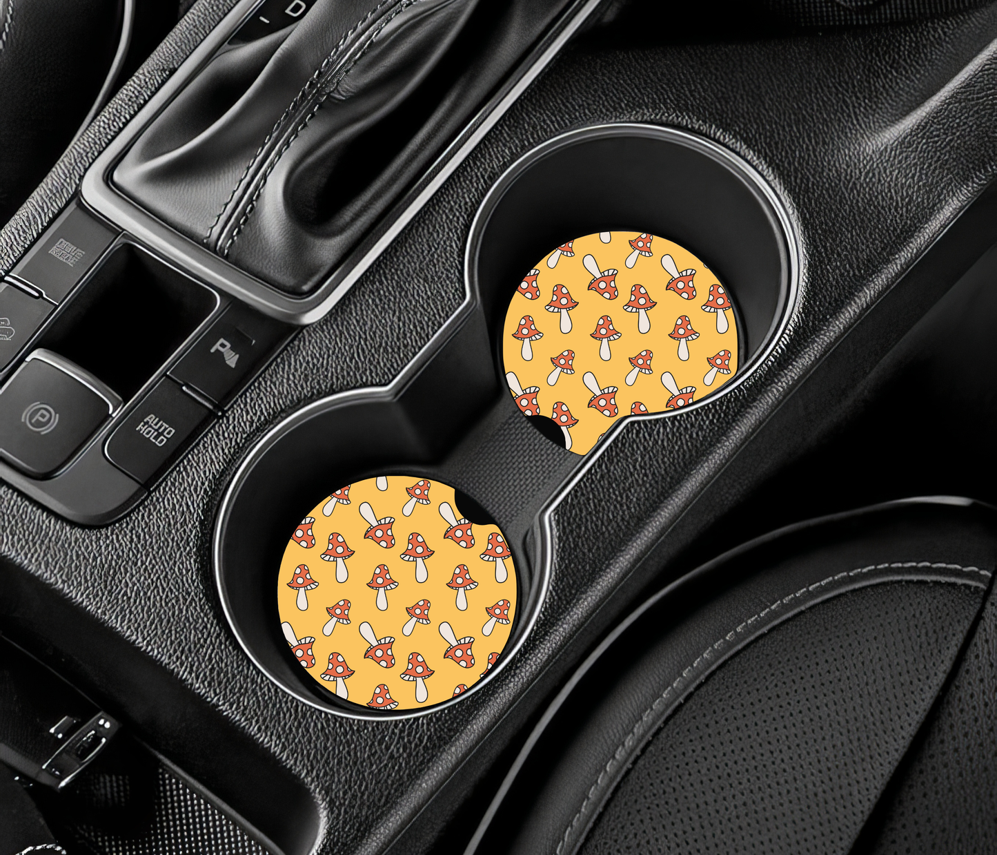 Mushroom Car Coasters