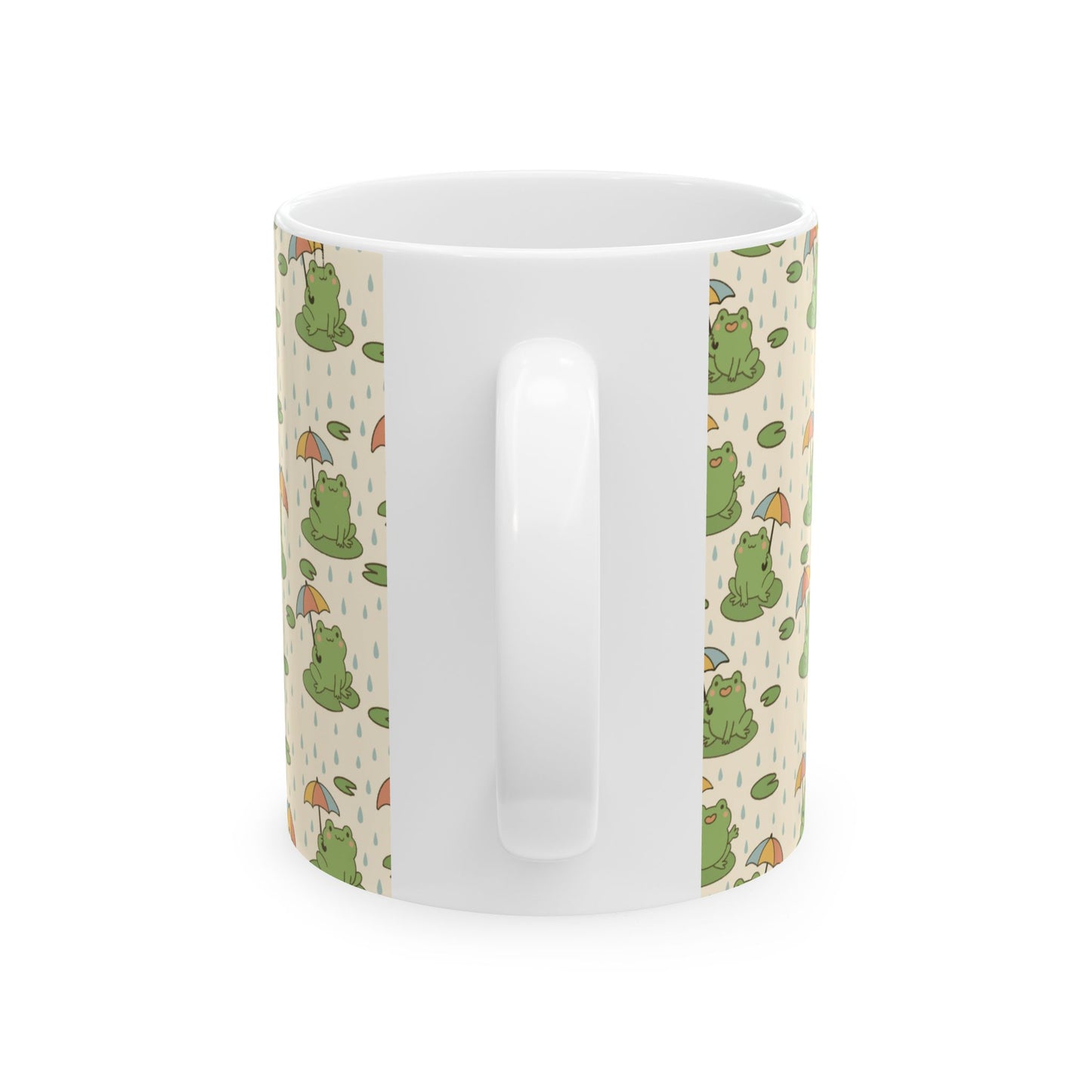 Frogs love rain - Ceramic Mug (11oz & 15oz)