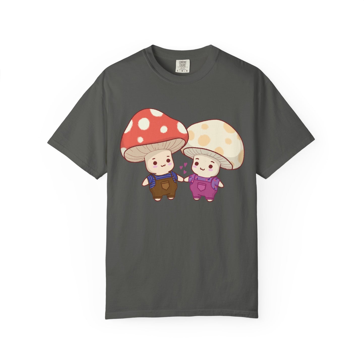 Cute Mushroom Couple T-Shirt — Kawaii Mushroom Friends Tee