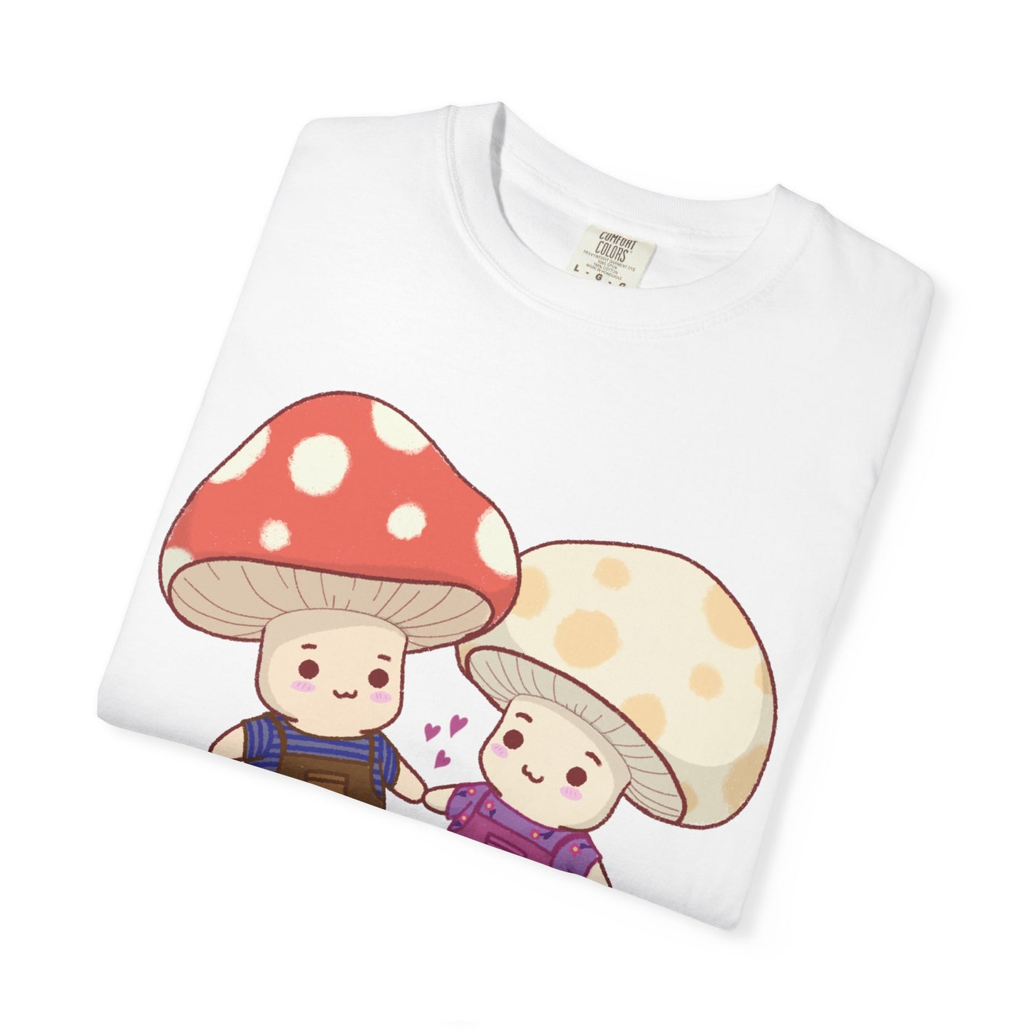 Cute Mushroom Couple T-Shirt — Kawaii Mushroom Friends Tee