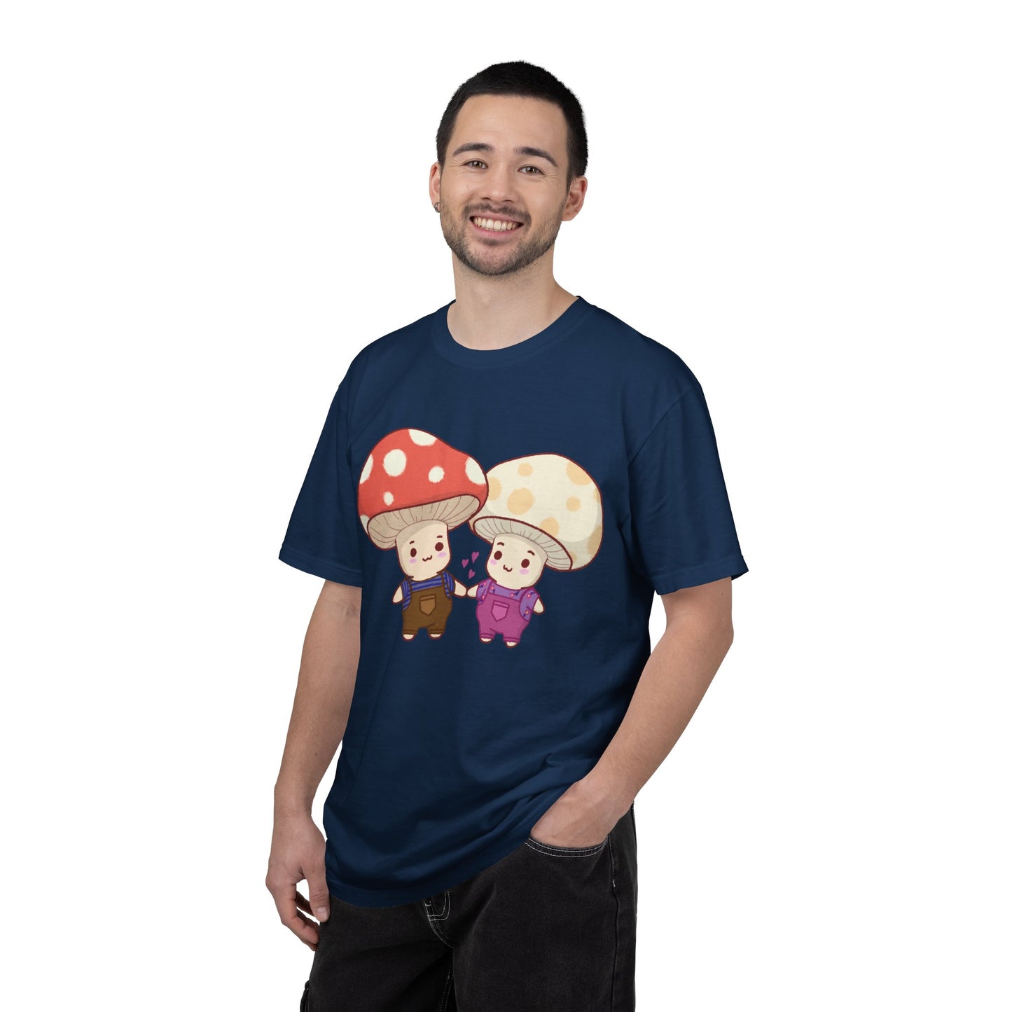 Cute Mushroom Couple T-Shirt — Kawaii Mushroom Friends Tee