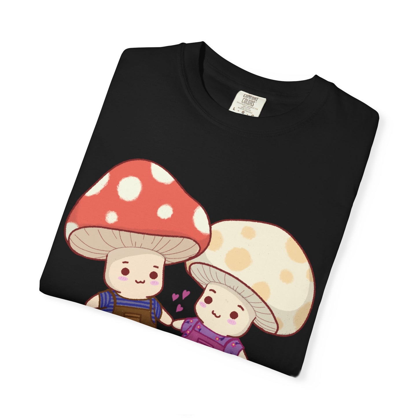 Cute Mushroom Couple T-Shirt — Kawaii Mushroom Friends Tee