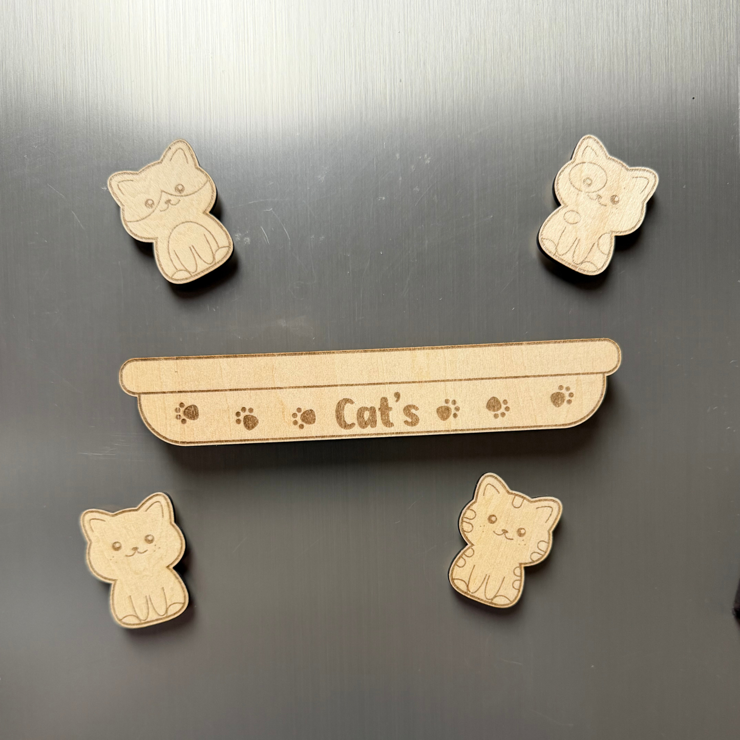 Tiny Cat Crew Magnet Set