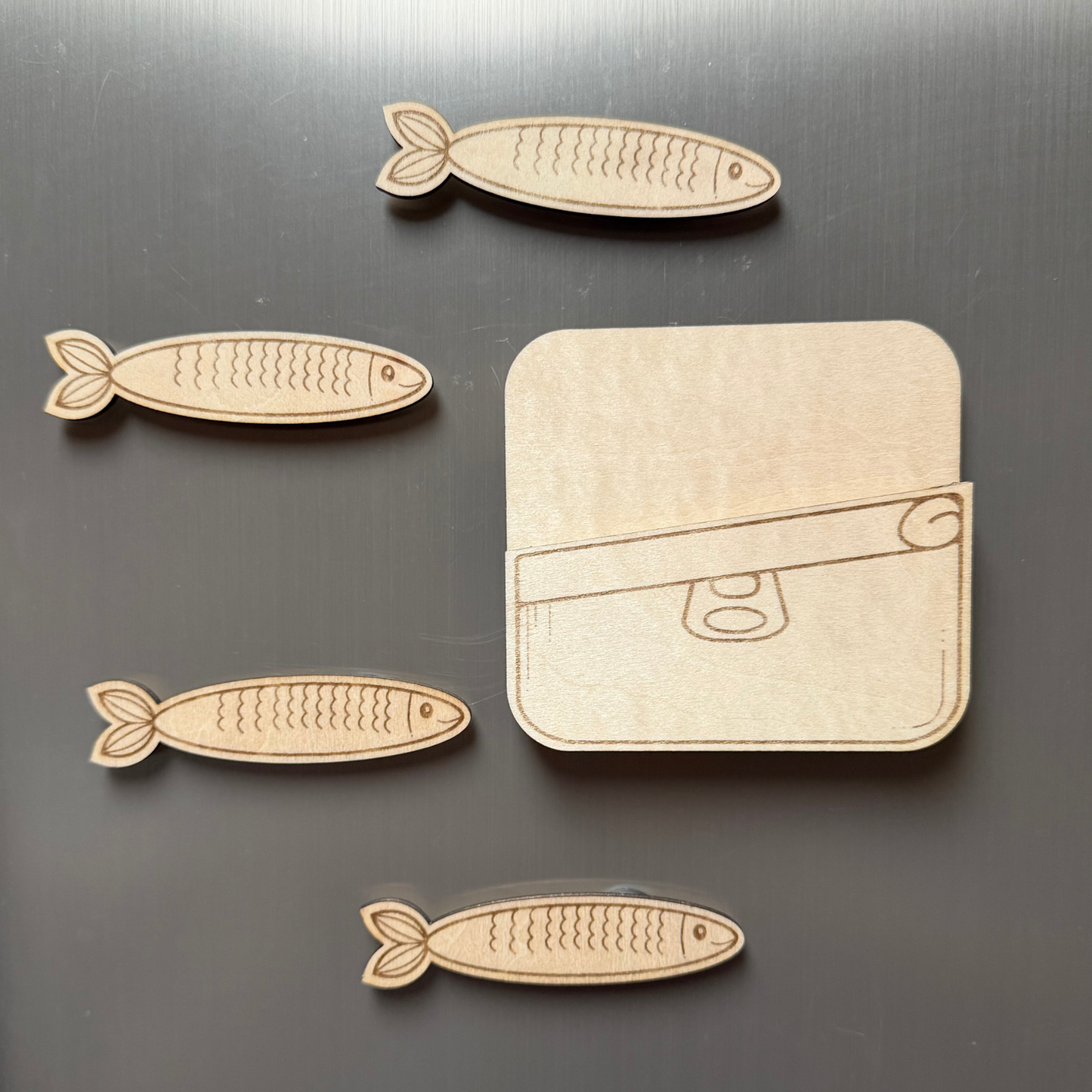 Little Sardine Friends Magnet Set