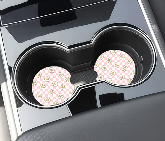 Daisy Car Coasters