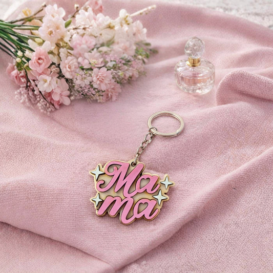 Handmade ‘Mama’ Keychain – Cute, Cozy, and Giftable