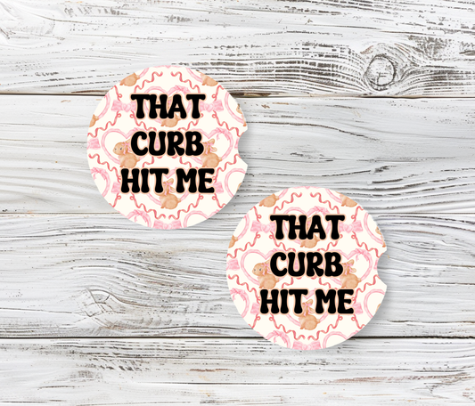 That Curb Hit Me - Car Coasters